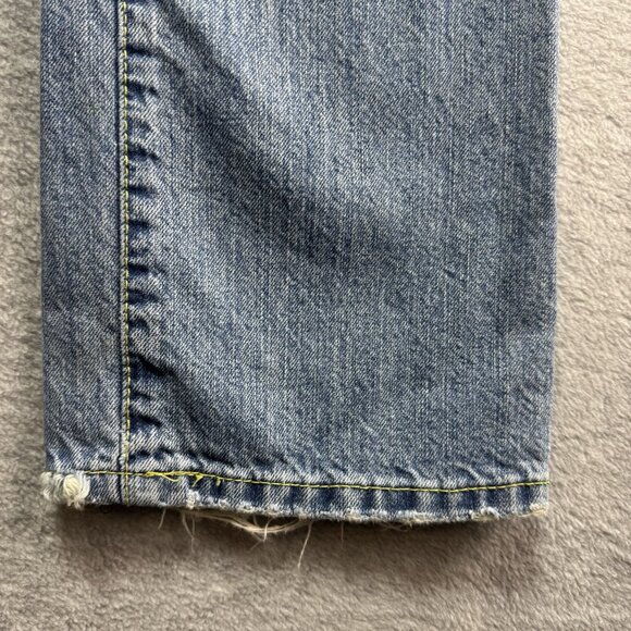 VTG Y2K Twenty X Houston Jeans Embroidered Floral Distressed Bootcut Lowest Rise - Picture 11 of 15
